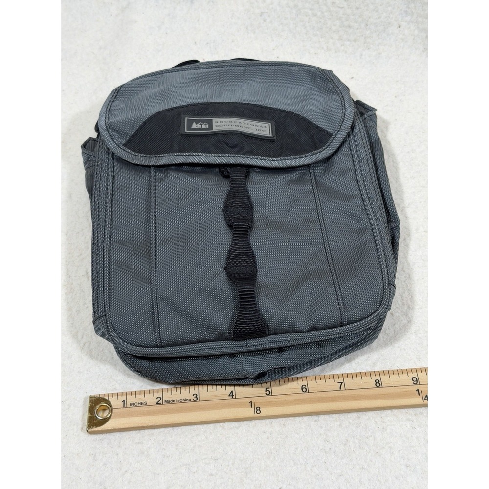 REI Shoulder Bag Camera Travel Gear Organizer Gray Nylon Outdoor EDC